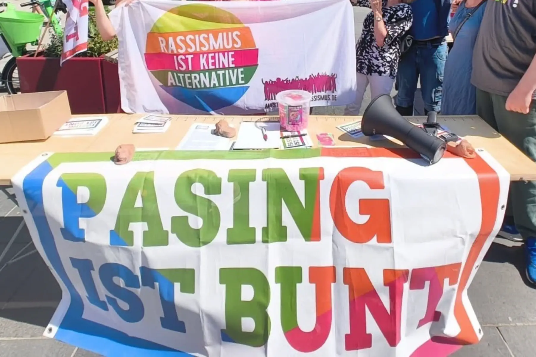 Aktionsstand von Pasing ist bunt